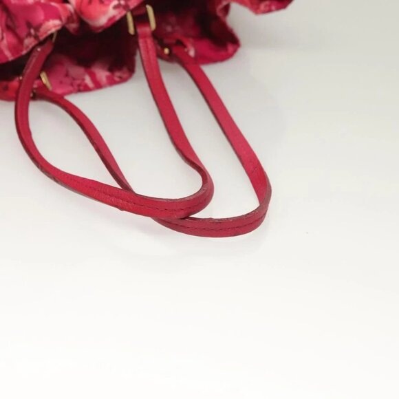 LOUIS VUITTON Ikat Flower Noe full MM Shoulder Bag Nylon Red - Picture 6 of 15